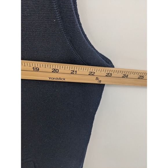 Smartwool Hudson Trail Fleece Vest Mens XL Navy Blue Merino Wool Blend Full Zip - Picture 9 of 10